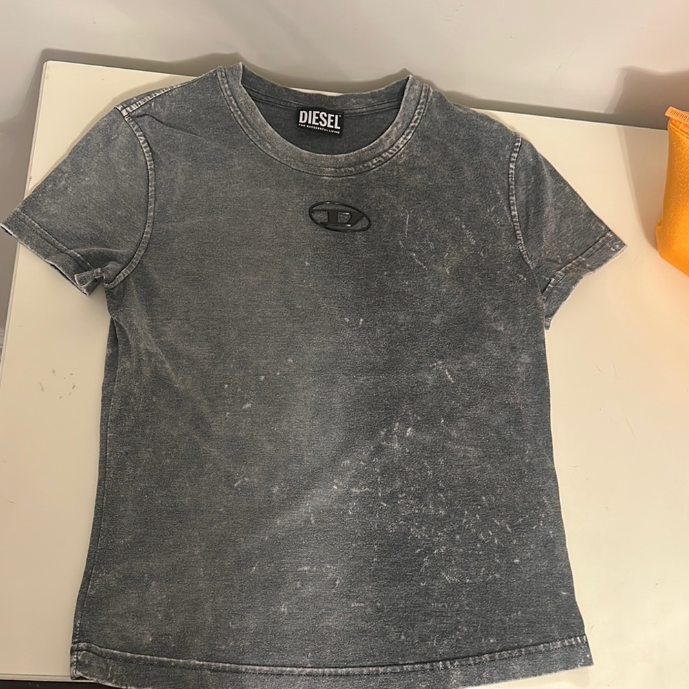 Diesel Charcoal Distressed Tee